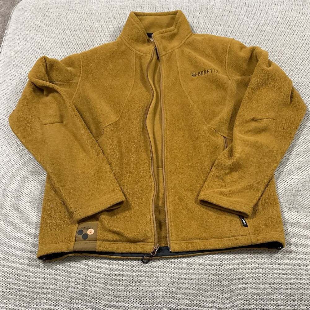 Beretta Clothing Modular System Full-Zip Polartec Fleece Jacket in Mustard Brown